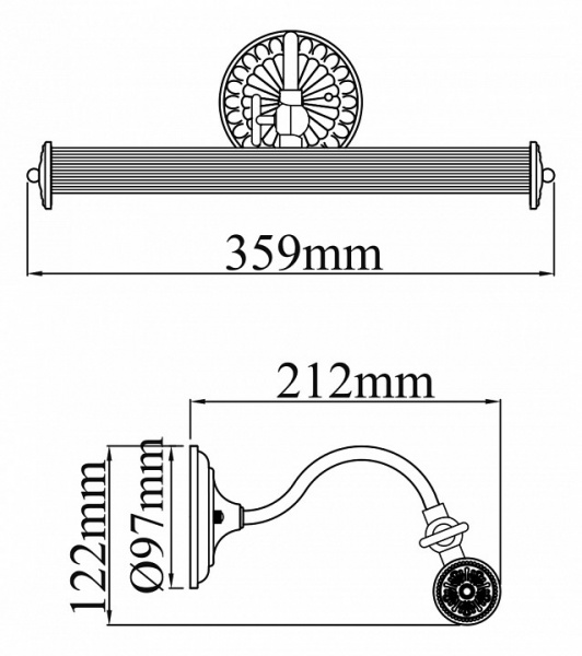 Подсветка PIC118-22-R Maytoni Renoir Подсветка PIC118-22-R Maytoni Renoir