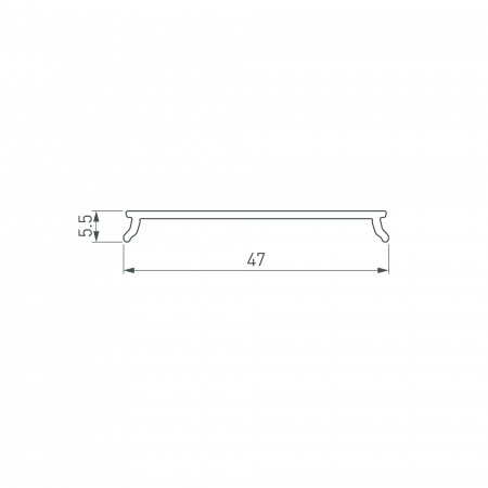 Arlight Экран LINE-5050-DUAL-2000 OPAL (Пластик)