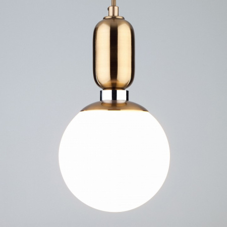 Подвесной светильник с плафоном 50151/1 латунь Eurosvet Bubble