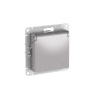 Systeme Electric AtlasDesign Алюминий Розетка с заземл. со шторк. с крышкой, 16А,IP20, мех., быстрозажим. клем.