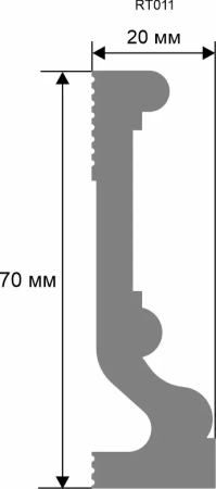 Молдинг. 2000×70×20 мм RT011
