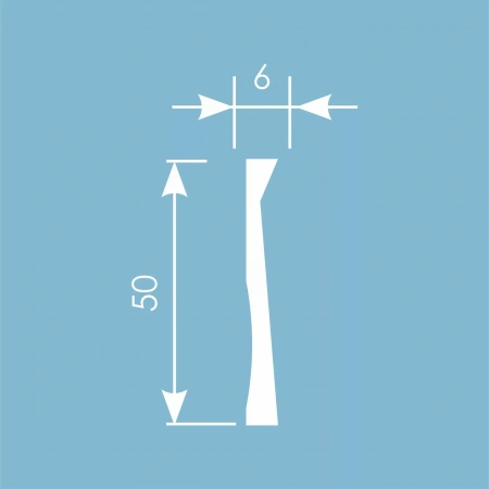 Молдинг MX048, 50х6, 2000мм, Экополимер/33