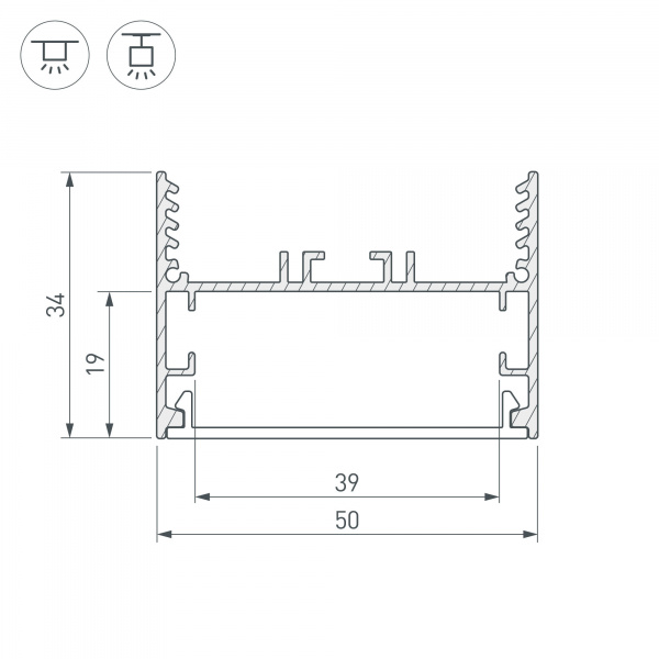 Коннектор L-образный Arlight SL-Line-5035 030116