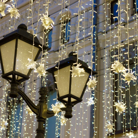 Гирлянда нить 10м IP65 400-101 белый Eurosvet 400-101