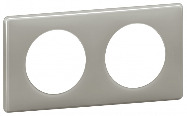 Legrand Celiane Серый глянец Рамка 2-я (2+2 мод)