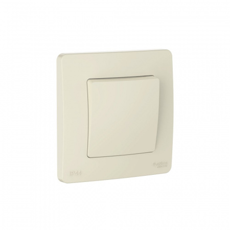 Systeme Electric Blanca внутр Молочный Переключатель 1-клавишный IP44, 10A, 250В