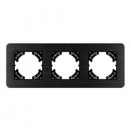 Arlight Рамка алюминиевая FRM-AKIRY-AL-3-BK (-)