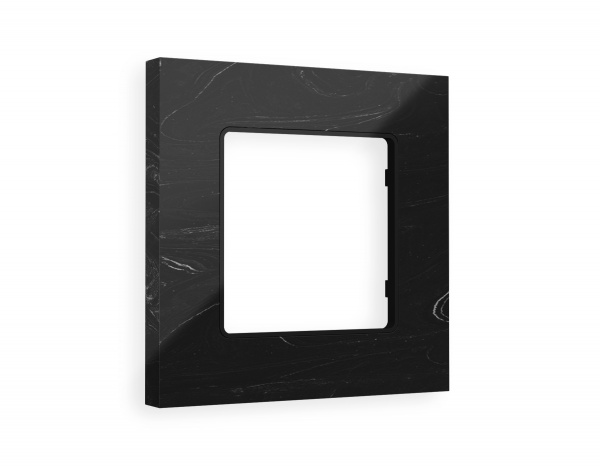 Рамка ALFA Grand (Черный мрамор) 1-ая AF930701