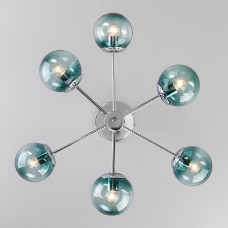 Потолочная люстра с плафонами 30166/6 хром Eurosvet Ascot