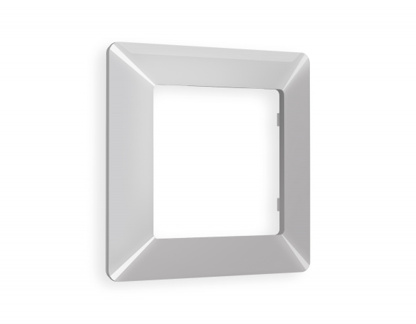 Рамка ALFA Line (Серебро глянец) 1-ая AF110401