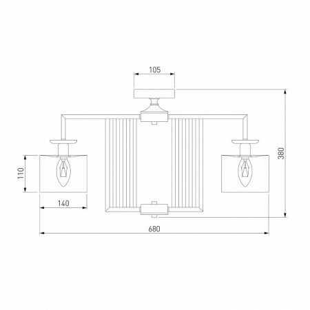 Умный потолочный светильник 60123/5 хром Eurosvet Fargo