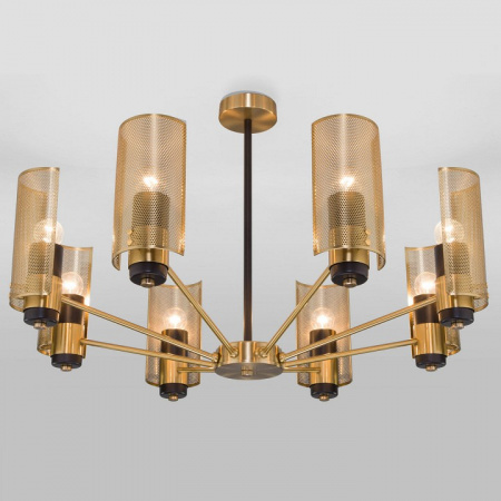 Люстра в стиле лофт 70139/8 латунь Eurosvet Grino