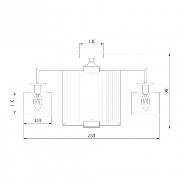 Умный потолочный светильник 60123/5 хром Eurosvet Fargo Умный потолочный светильник 60123/5 хром Eurosvet Fargo