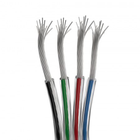 Arlight Шлейф питания ARL-22AWG-CLEAR-4Wire-CU (-)