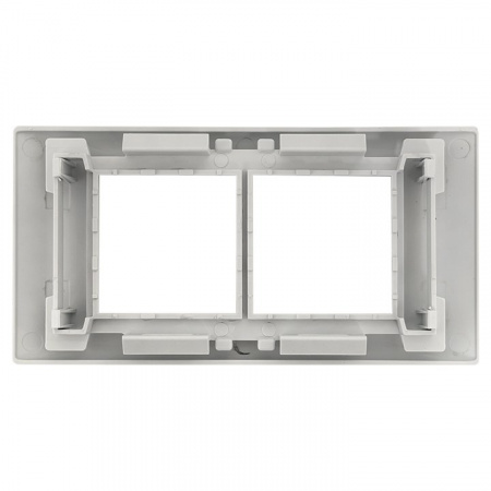 EKF PROxima Рамка+суппорт на 4 модуля (2 поста) для парапетного кабельного канала C-Line