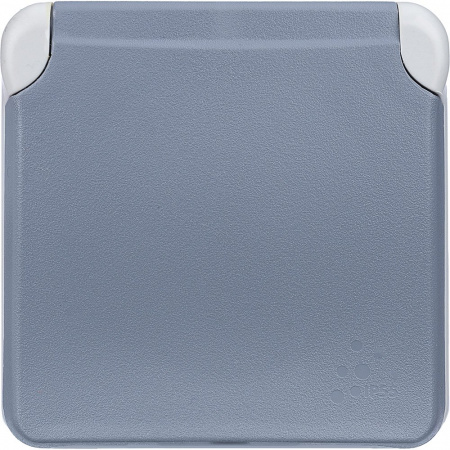 Legrand Plexo Серый Мех Розетка с/з с крышкой, винтовой зажим IP55