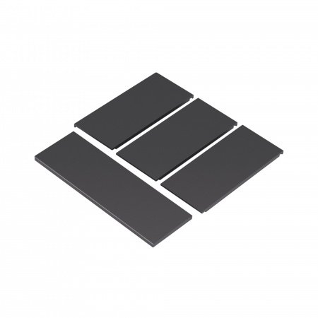 Arlight INTELLIGENT ARLIGHT Накладка панели KNX-23-4G-SUF Dark Grey (Backlightless) (IARL, IP20 Металл, 2 года)