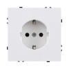 Розетка штепсельная SCHUKO 16A/250 В, белый матовый Kollinger Eclipse EC-014WH