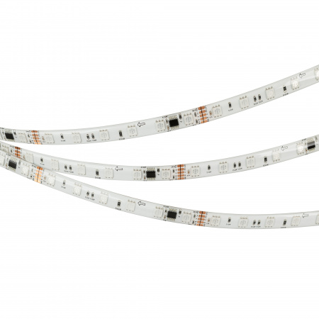 Arlight Лента герметичная DMX-SE-B60-10mm 24V RGB-PX6 (14 W/m, IP65, 5060, 5m) (бегущий огонь)