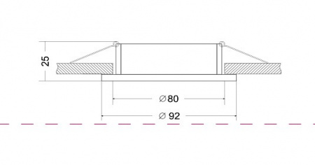 Встраиваемый светильник DL023-2-01B Maytoni Atom