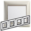 Legrand Valena Жемчужный Рамка 4-ая гориз