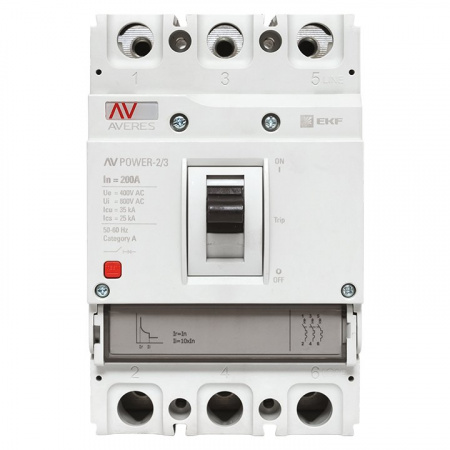 EKF Averes Автоматический выключатель AV POWER-2/3 200А 35kA TR