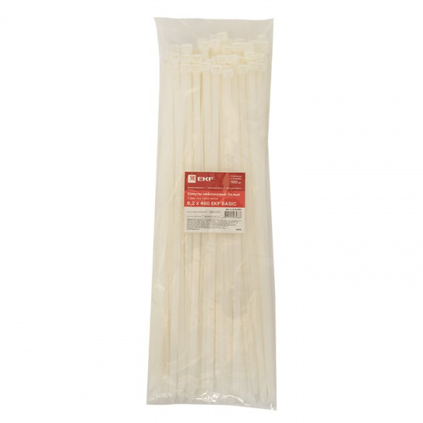 EKF Basic Хомут нейлоновый (8,2х450) (100шт.)