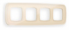 Рамка OMEGA Coint (Бежевый Стекло органическое) 4-ая OF640304