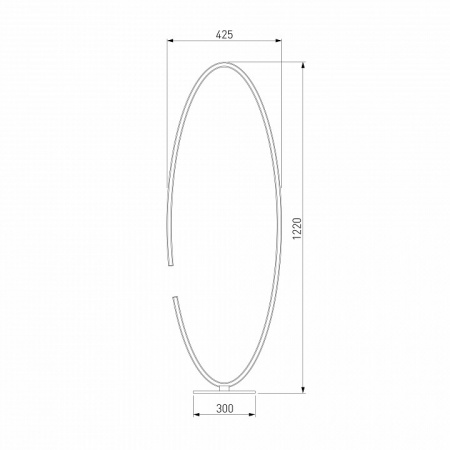 Напольный светильник 80415/1 сатин-никель Eurosvet Gap