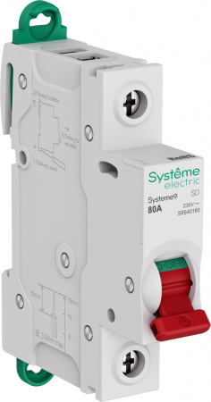 Systeme Electric Systeme9 Выключатель нагрузки (ВН) 1P 80A 230В