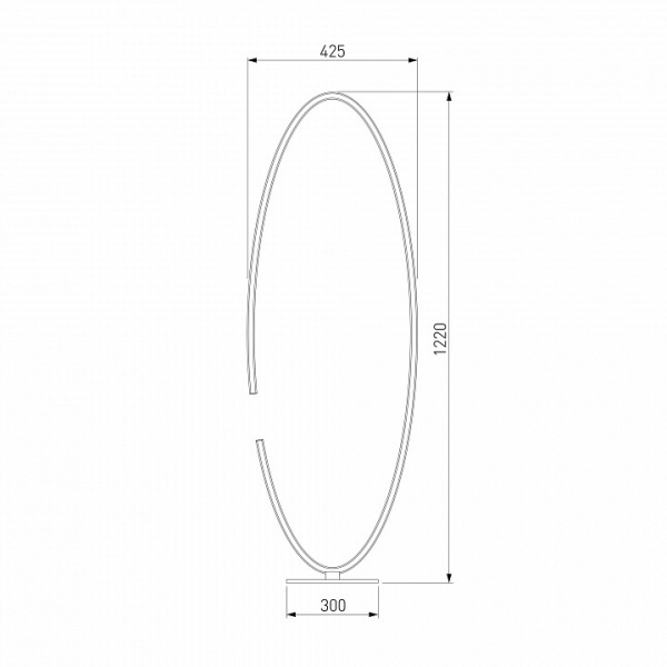 Напольный светильник 80415/1 сатин-никель Eurosvet Gap
