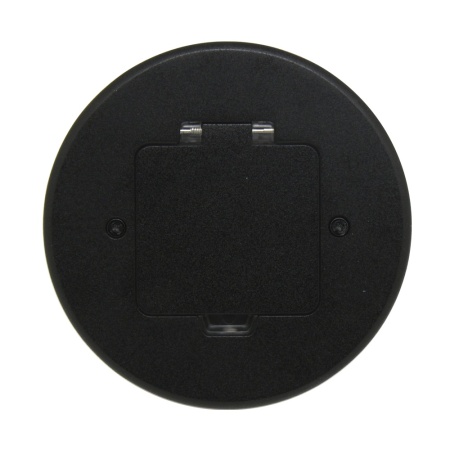 Лючок Surface 2 мод. (1 мод. 45х45 мм.), круглый, антрацит, IP44, (с уст. набором)