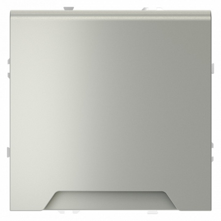 Розетка встраиваемая VOLTUM S70 с заземлением, защитными шторками и крышкой 16А, (сталь)