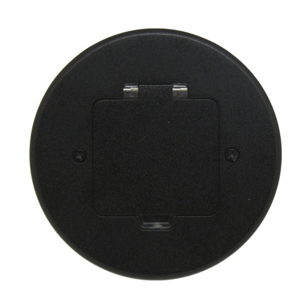 Лючок Surface 2 мод. (1 мод. 45х45 мм.), круглый, антрацит, IP44, (с уст. набором)