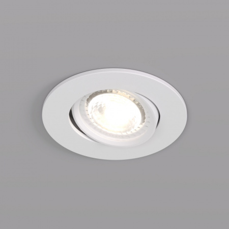 DK3020-WH Встраиваемый светильник, IP 20, 10 Вт, GU5.3, LED, белый, пластик