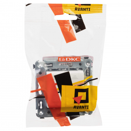 DKC Avanti Белое облако Переключатель двухклавишный