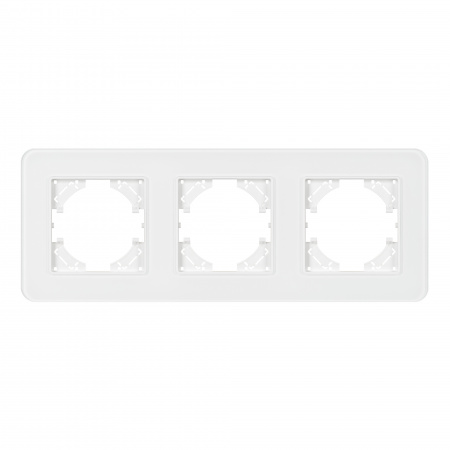 Arlight Рамка стеклянная FRM-OMALI-SFGS-3-WH (-)