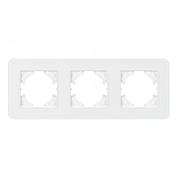 Arlight Рамка стеклянная FRM-OMALI-SFGS-3-WH (-)