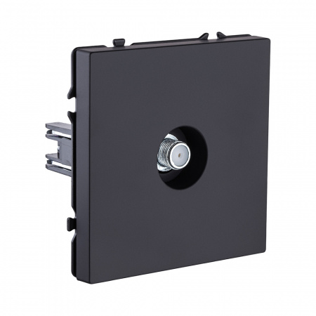 Розетка TV, черный матовый Kollinger Eclipse EC-020BK