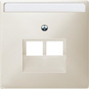 SE Merten SD Беж Накладка розетки ТЛФ/комп 2-ой наклонной (термопласт)