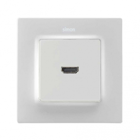 Simon S82 Concept Матовый белый, Накладка для розетки HDMI