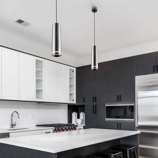 Подвесной светодиодный светильник DLR023 12W 4200K Черный жемчуг Elektrostandard Topper a053058