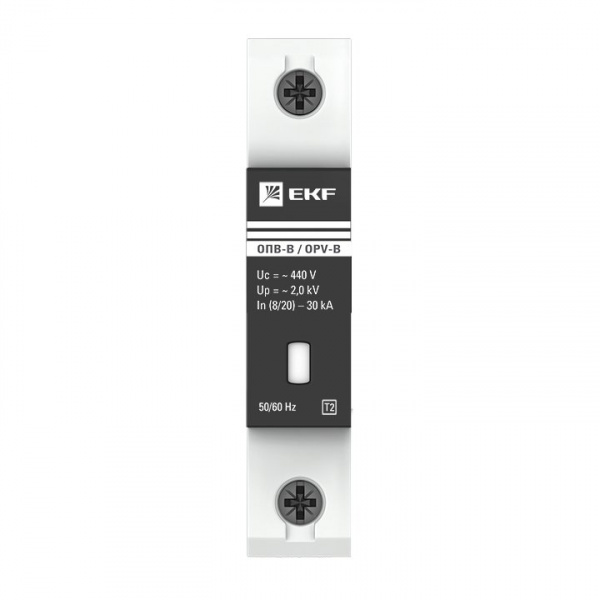 EKF PROxima Ограничитель импульсных напряжений ОПВ-B/1P In 30кА 400В с сигн.