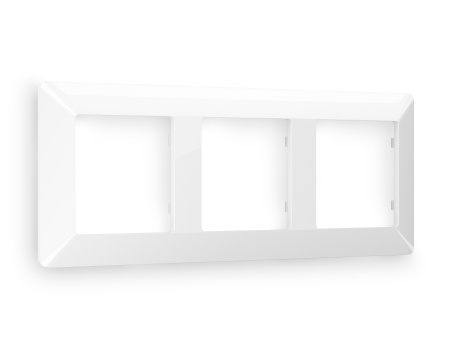 Рамка ALFA Line (Белый глянец) 3-ая AF110103