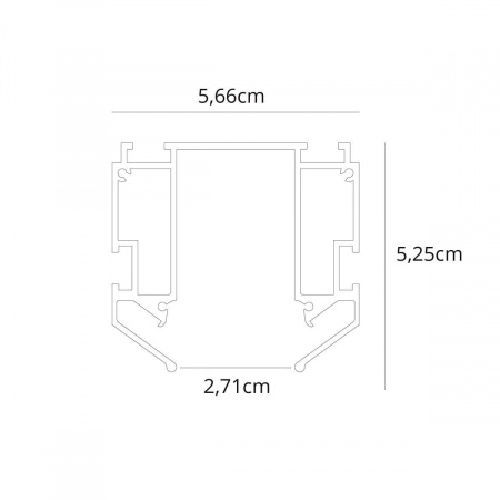 Профиль для накладного магнитного шинопровода Arte Lamp LINEA-ACCESSORIES A620205