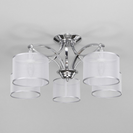 Умный потолочный светильник 60124/5 хром Eurosvet Fabiola