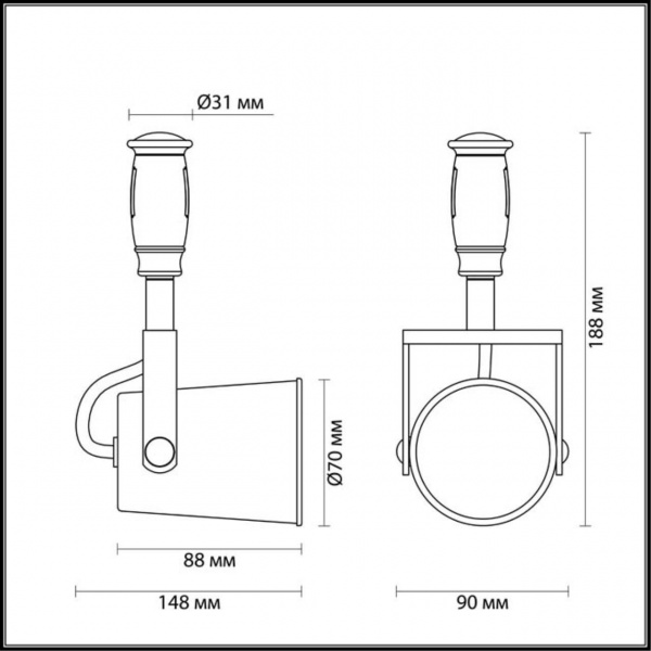 Трековый светильник Odeon Light Flexi white Modern 3628/1