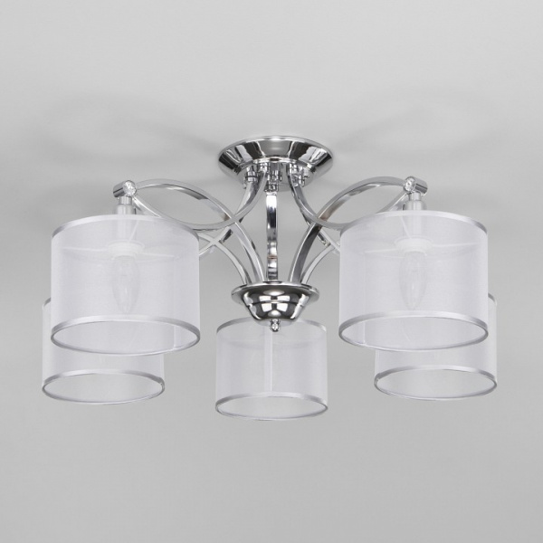 Умный потолочный светильник 60124/5 хром Eurosvet Fabiola Умный потолочный светильник 60124/5 хром Eurosvet Fabiola