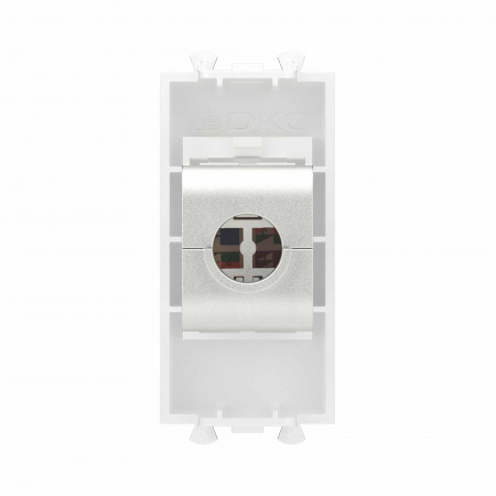 DKC Avanti Компьютерная розетка RJ-45 без шторки модульная, кат.6 экранированная, Белое облако, 1 модуль