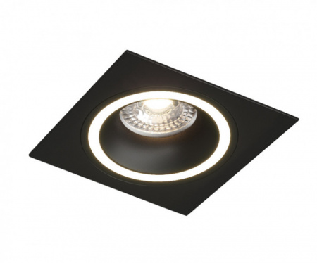DK2061-BK Встраиваемый светильник IP 20, до 15 Вт, GU10, LED, черный, алюминий